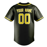Custom Olive & Light Yellow Colors Design Sports Baseball Jersey