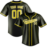Custom Olive & Light Yellow Colors Design Sports Baseball Jersey