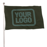 Custom Olive Blue Green Flag