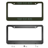 Custom Olive Blue Green License Plate Frame