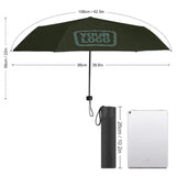 Custom Olive Blue Green Automatic Umbrella