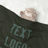 Custom Olive Blue Green Pet Blanket