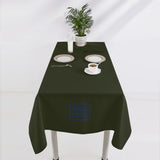 Custom Olive Blue Green Square Table Cloth