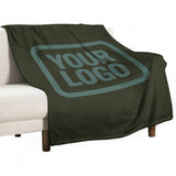 Custom Olive Blue Green Blanket