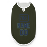Custom Olive Blue Pet Vest
