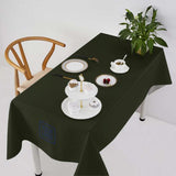 Custom Olive Blue Green Square Table Cloth