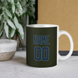 Custom Olive Blue Mug