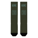 Custom Olive Blue Green Knee-High Sock