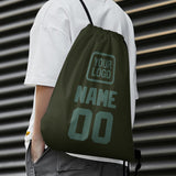 Custom Olive Blue Green Drawstring Bag
