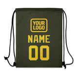 Custom Olive Gold Drawstring Bag