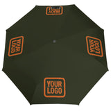 Custom Olive Orange Automatic Umbrella
