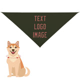Custom Olive Copper Rose Pet Scarf