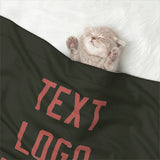 Custom Olive Copper Rose Pet Blanket