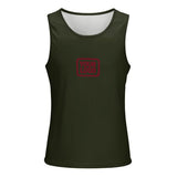 Custom Olive Crimson Red Men's Tank Top