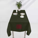 Custom Olive Copper Rose Square Table Cloth