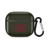 Custom Olive Crimson Red AirPods Case (3rd Generation)