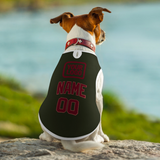 Custom Olive Crimson Red Pet Vest
