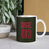 Custom Olive Crimson Red Mug