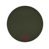 Custom Olive Crimson Red Round Table Cloth