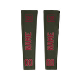 Custom Olive Crimson Red Arm Sleeve