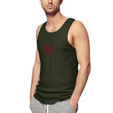 Custom Olive Crimson Red Men's Tank Top
