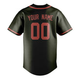 Custom Olive & Copper Rose Colors Design Sports Baseball Jersey