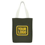 Custom Olive Cream Canvas Tote Bag