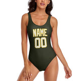 Custom Olive Cream Swimsuit