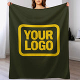 Custom Olive Gold Blanket