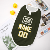 Custom Olive Cream Pet Vest