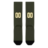 Custom Olive Cream Knee-High Sock