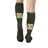 Custom Olive Cream Knee-High Sock