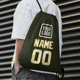 Custom Olive Cream Drawstring Bag