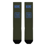 Custom Olive Sky Blue Knee-High Sock