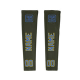 Custom Olive Sky Blue Arm Sleeve