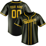 Custom Olive & Gold Colors Design Sports Baseball Jersey