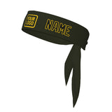 Custom Olive Black Headband