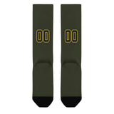 Custom Olive Black Knee-High Sock