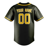 Custom Olive & Gold Colors Design Sports Baseball Jersey