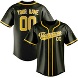 Custom Olive & Gold Colors Design Sports Baseball Jersey
