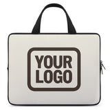 Custom Cream Brown Laptop Bag
