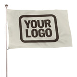 Custom Cream Brown Flag
