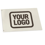 Custom Cream Brown Flag