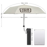 Custom Cream Brown Automatic Umbrella