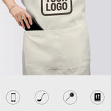 Custom Cream Brown Apron