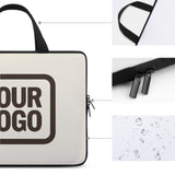 Custom Cream Brown Laptop Bag