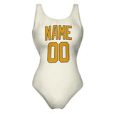 Custom Cream Yellow Swimsuit