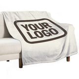 Custom Cream Brown Blanket