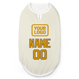 Custom Cream Yellow Pet Vest