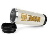 Custom Cream Yellow Stainless Steel Water Cup